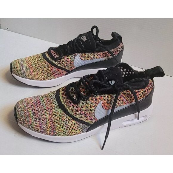 (used once) 🌈 NIKE AIR MAX THEA ULTRA FK FLYKNIT "MULTI COLOR" 881175 Size 9 - Picture 4 of 9